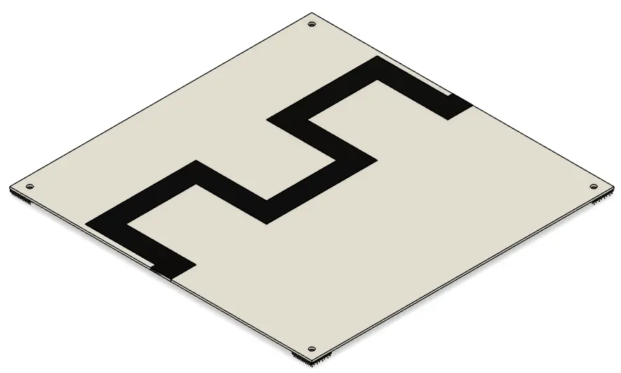 [RCJ-ARENA_RESC_TILE_DOUBLE_CHICANE_1.0] Tile Double Chicane Assembly