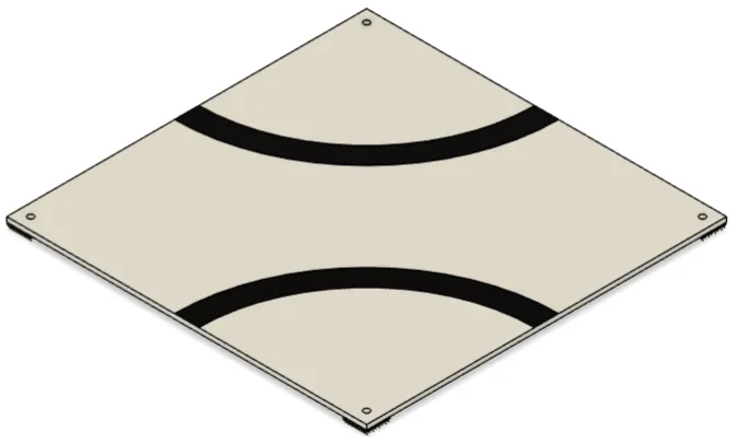 Tile Two Round Corner Assembly